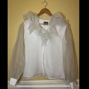 Vintage 90s Ruffle Blouse